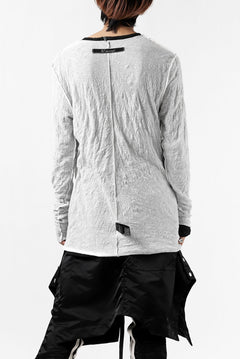 画像をギャラリービューアに読み込む, A.F ARTEFACT DOUBLE LAYERED LONG SLEEVE TOPS (BLACK×WHITE)