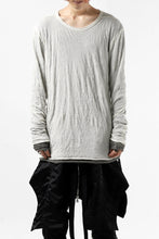 画像をギャラリービューアに読み込む, A.F ARTEFACT DOUBLE LAYERED LONG SLEEVE TOPS (IVORY×GREY)