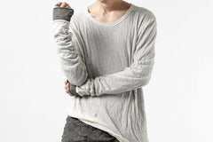 画像をギャラリービューアに読み込む, A.F ARTEFACT DOUBLE LAYERED LONG SLEEVE TOPS (IVORY×GREY)