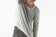 画像をギャラリービューアに読み込む, A.F ARTEFACT DOUBLE LAYERED LONG SLEEVE TOPS (IVORY×GREY)