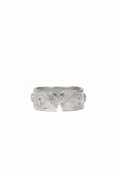 Load image into Gallery viewer, m.a+ silver stitched multiple cross ring / AG518/AG (SILVER)