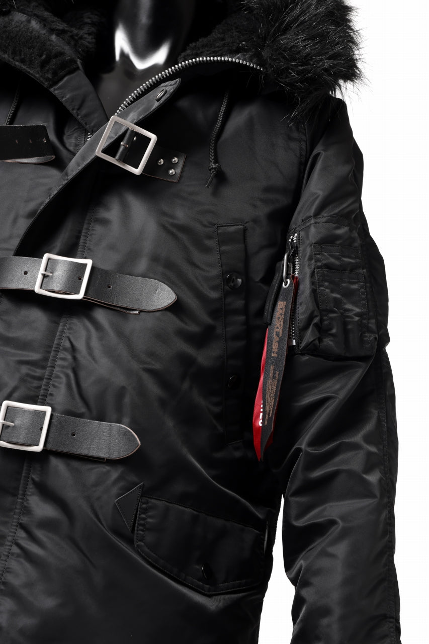 ISAMU KATAYAMA BACKLASH xx ALPHA INDUSTRIES N-3B JACKET (BLACK)の 