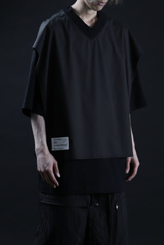 Load image into Gallery viewer, ALMOSTBLACK LAYERED CUT &amp; SEWN (BLACK)