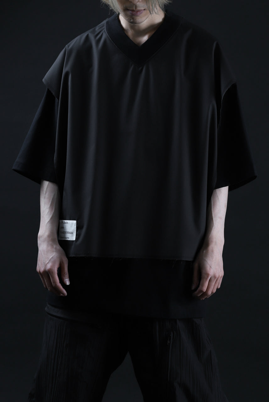 Load image into Gallery viewer, ALMOSTBLACK LAYERED CUT &amp; SEWN (BLACK)