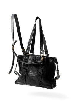 Load image into Gallery viewer, ierib exclusive 2way Doctors Bag with Strap Belt / FVT Oiled Horse (BLACK)