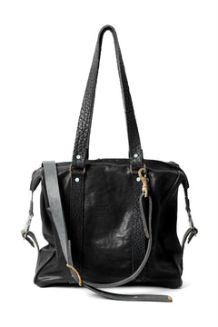 Load image into Gallery viewer, ierib exclusive 2way Doctors Bag with Strap Belt / Oiled Horse Leather (BLACK)