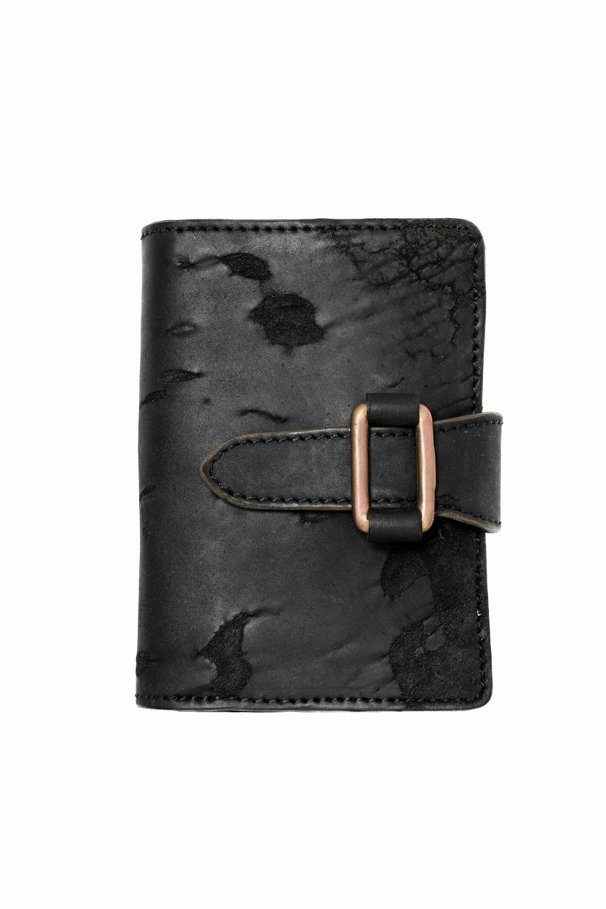 ierib exclusive lvmh leather wallet / JP inked horse butt (BLACK #A)