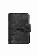 画像をギャラリービューアに読み込む, ierib exclusive LVMH leather wallet / JP inked horse butt (BLACK #A)