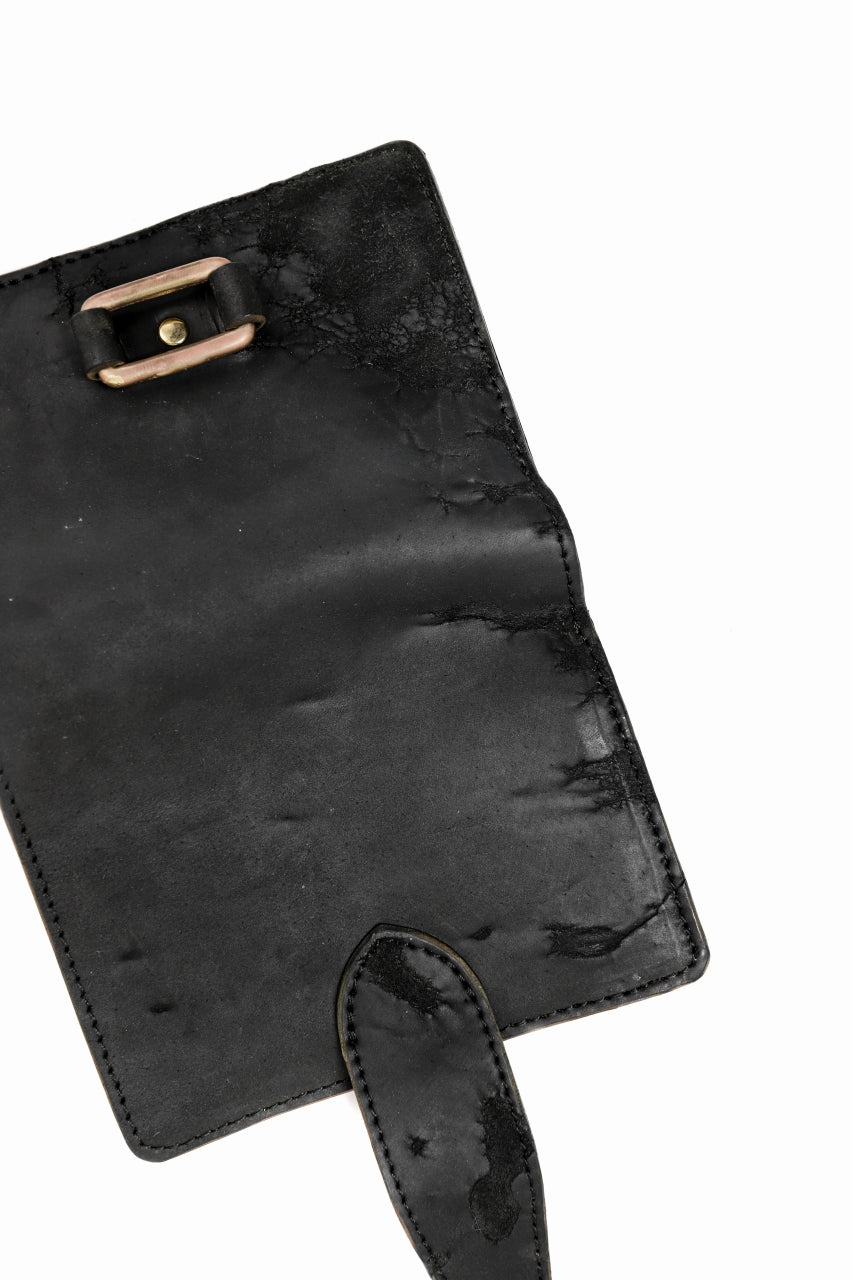 画像をギャラリービューアに読み込む, ierib exclusive LVMH leather wallet / JP inked horse butt (BLACK #B)