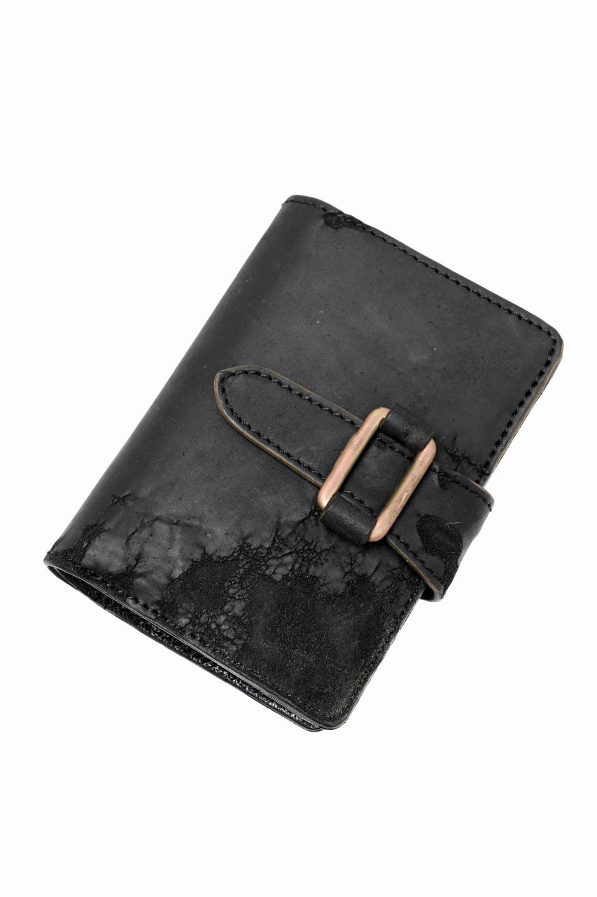 Load image into Gallery viewer, ierib exclusive lvmh leather wallet / JP inked horse butt (BLACK #B)