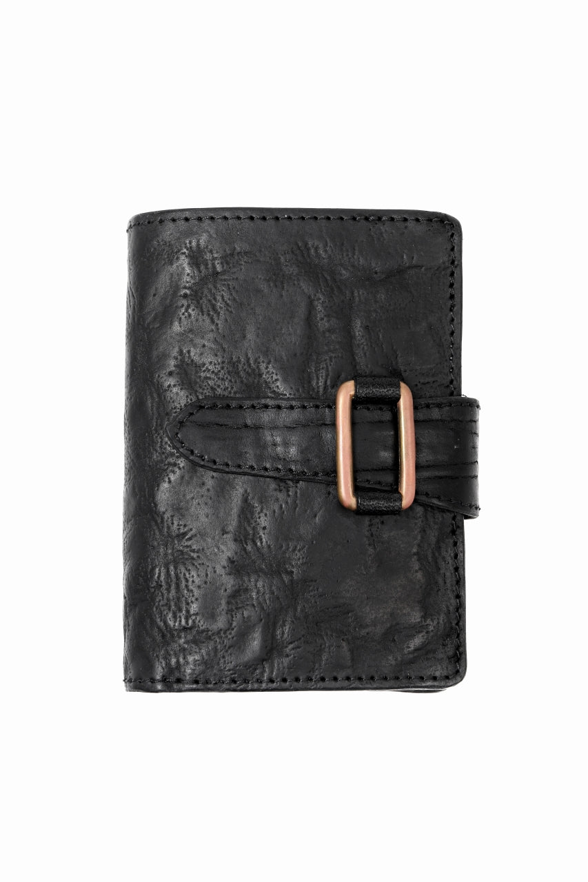 画像をギャラリービューアに読み込む, ierib exclusive LVMH leather wallet / waxy horse butt (BLACK)