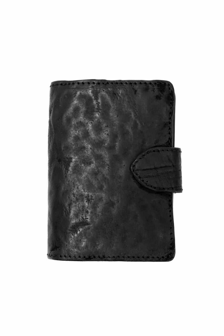 ierib exclusive LVMH leather wallet / waxy horse butt (BLACK)