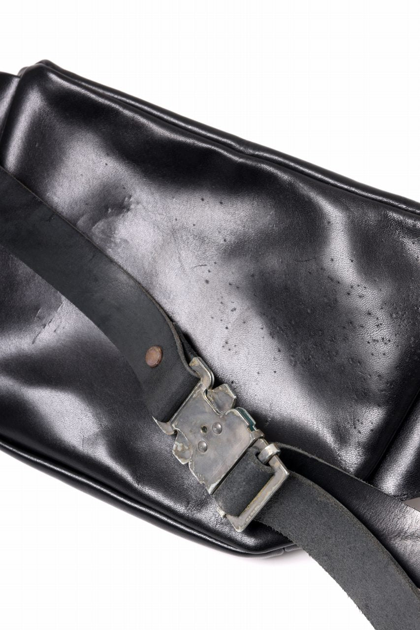 ierib waist-shoulder bag / smooth horse leather (BLACK)