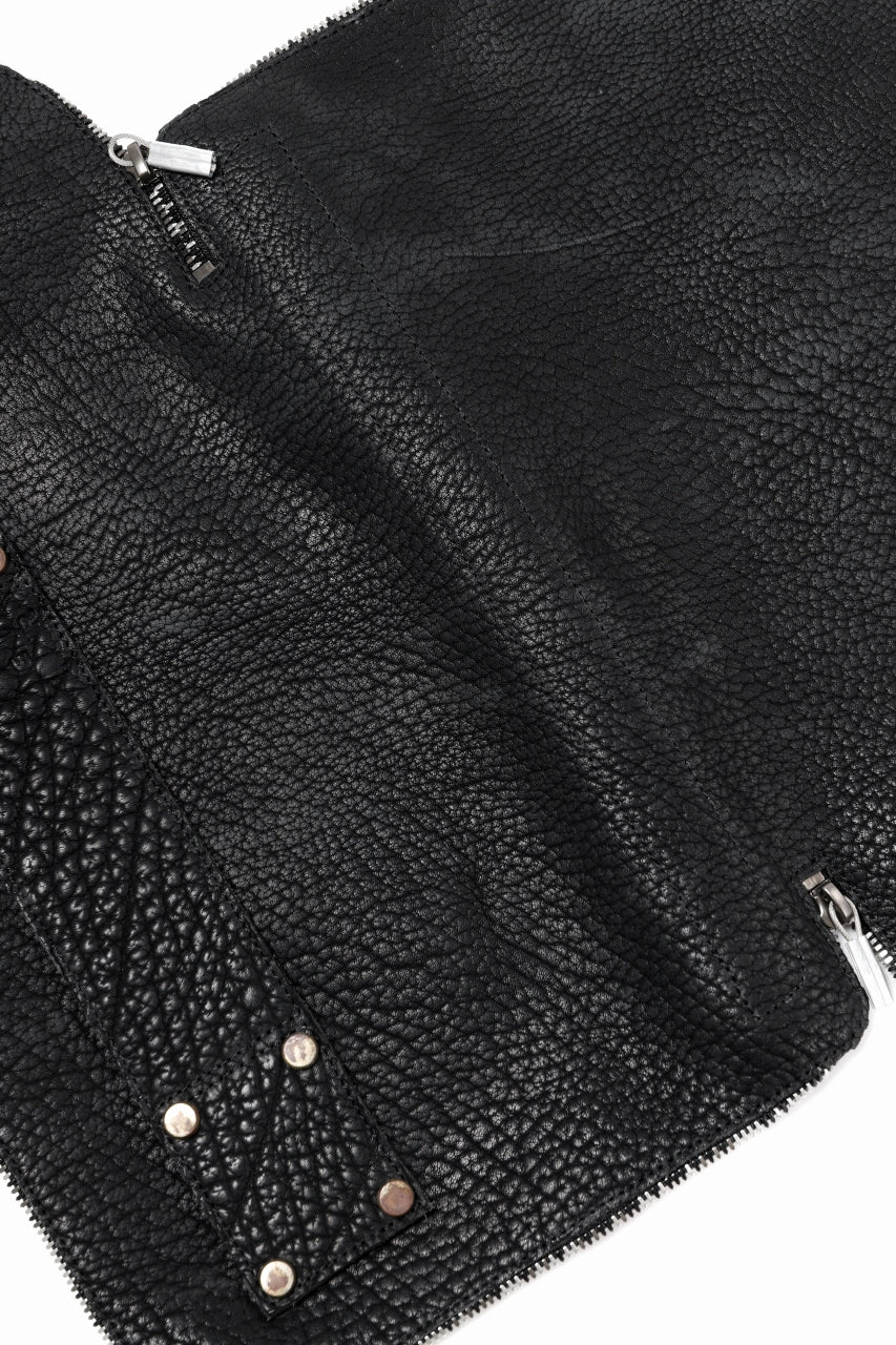 ierib onepiece clutch-bag / Rough Bull (BLACK)