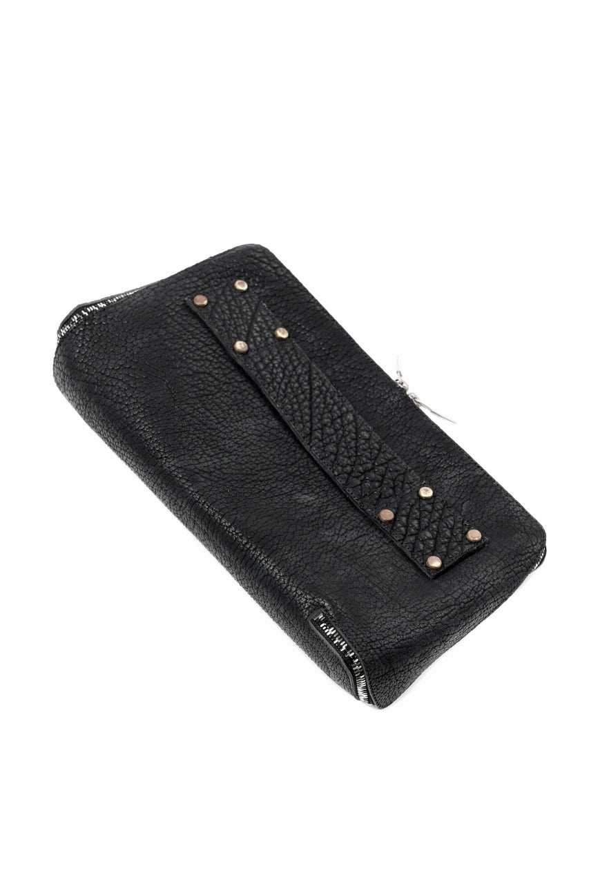 画像をギャラリービューアに読み込む, ierib onepiece clutch-bag / Rough Bull (BLACK)