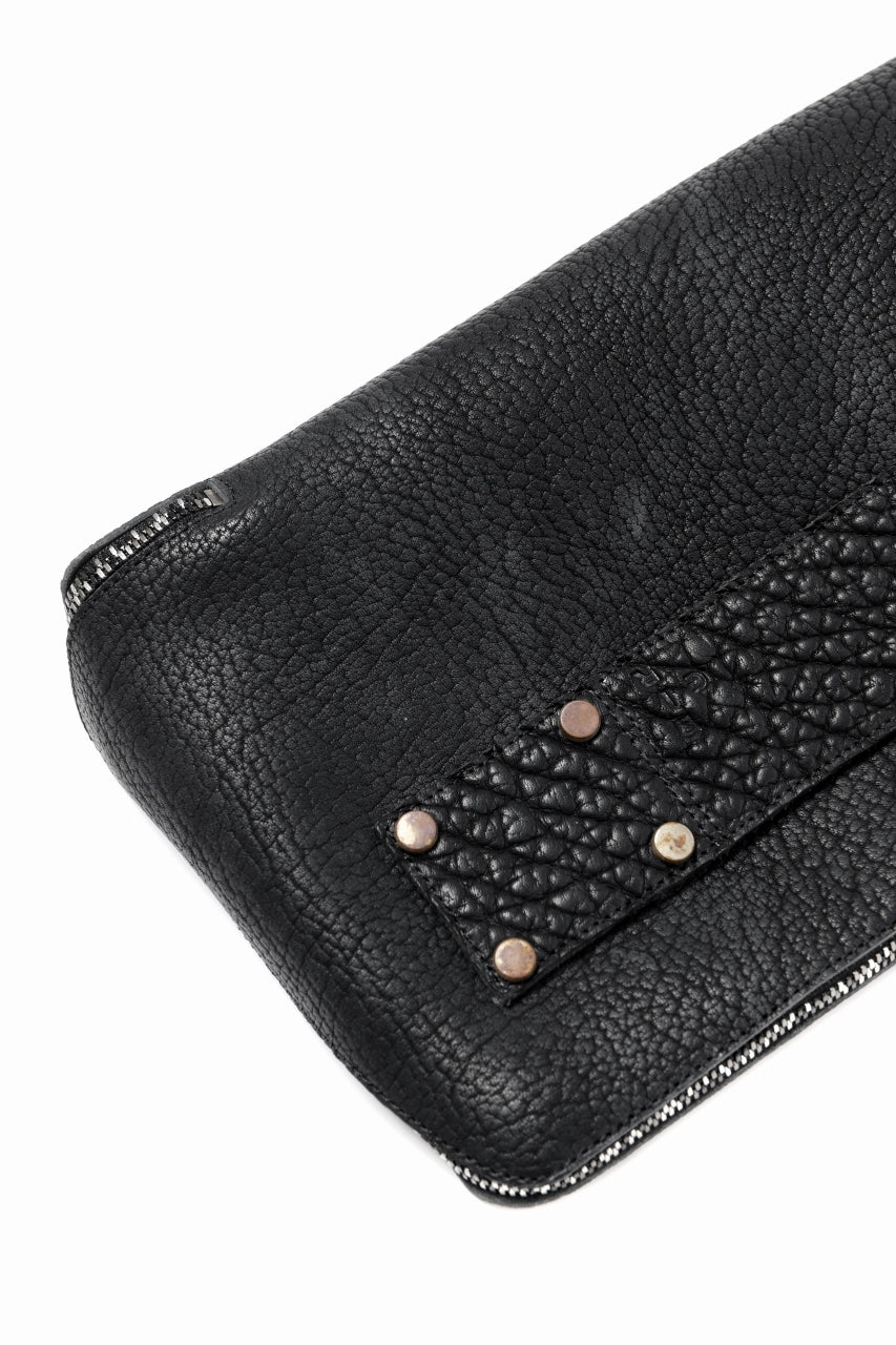 ierib onepiece clutch-bag / Rough Bull (BLACK)