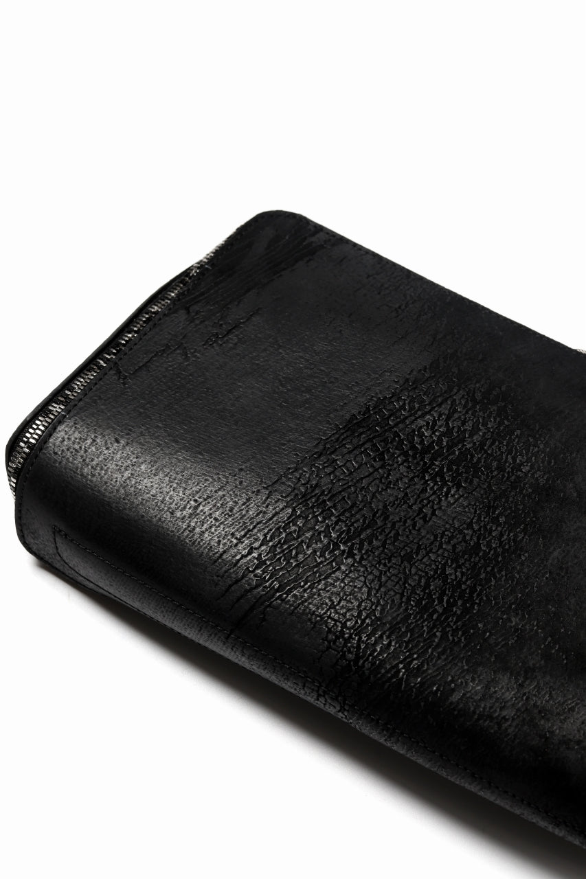 Load image into Gallery viewer, ierib &quot;Last Number&quot; onepiece clutch-bag / waxy JP culatta (BLACK)