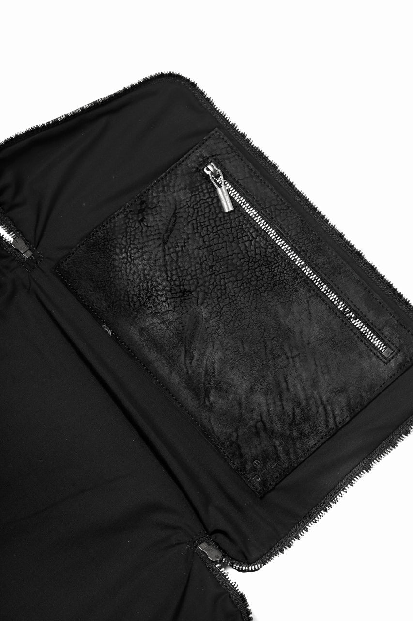ierib "Last Number" onepiece clutch-bag / waxy JP culatta (BLACK)