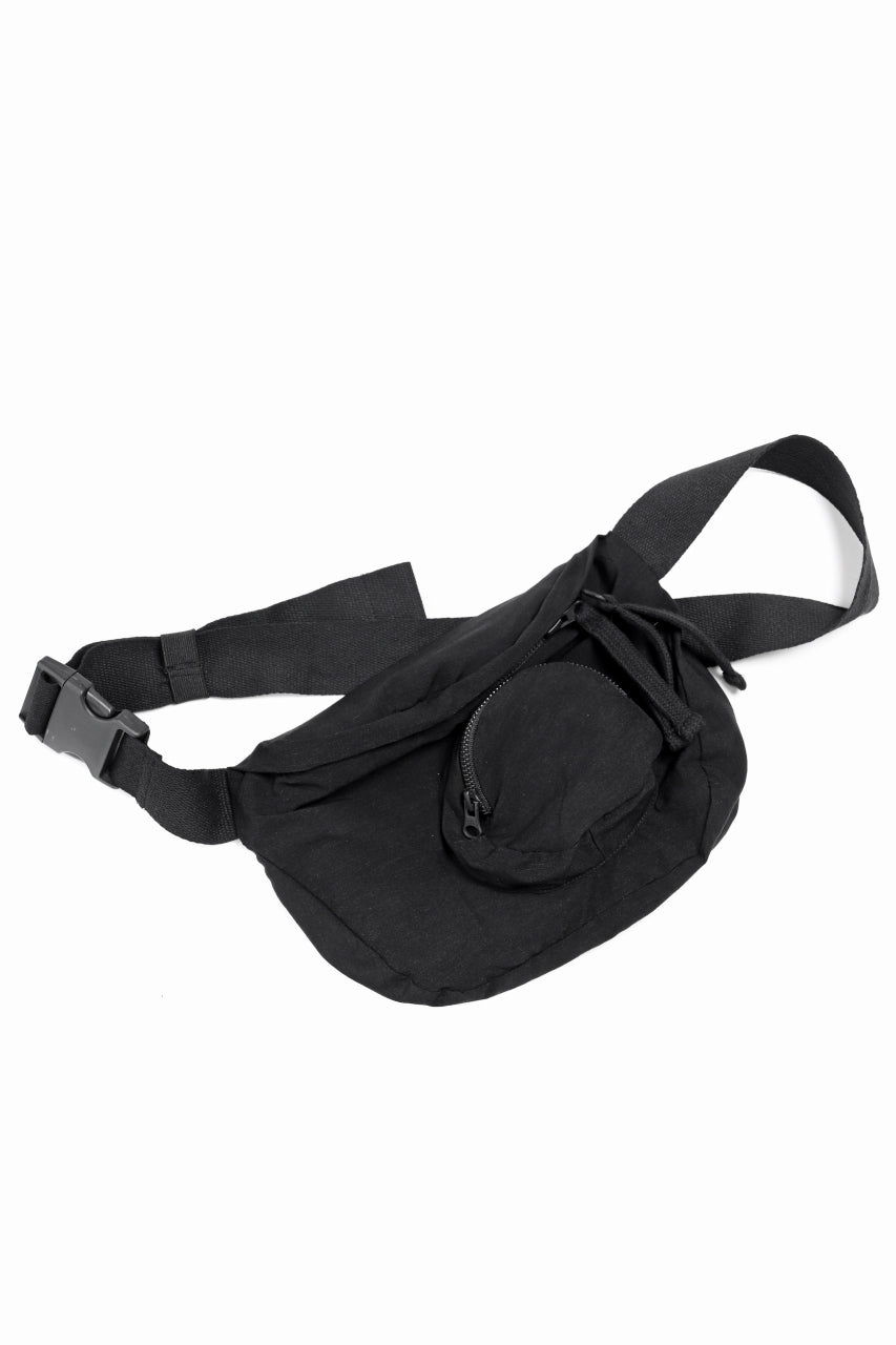 thomkrom RADICAL ZIP BAG / WOVEN ELASTIC (BLACK)の商品ページ