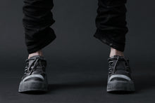 画像をギャラリービューアに読み込む, BORIS BIDJAN SABERI COW LEATHER LOW CUT SNEAKER / OBJECT DYED &amp; HAND TREATED &quot;BAMBA2.1&quot; (BLACK)