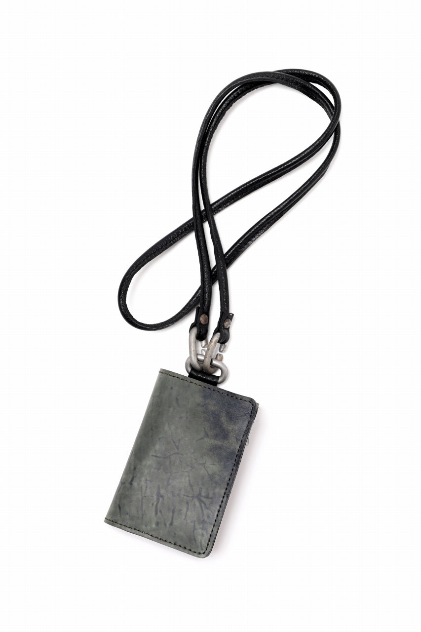 ierib smart folding neck wallet / Marble Cordovan (BLACK-B)