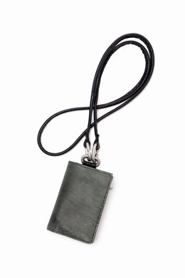 ierib smart folding neck wallet / Marble Cordovan (BLACK-C)