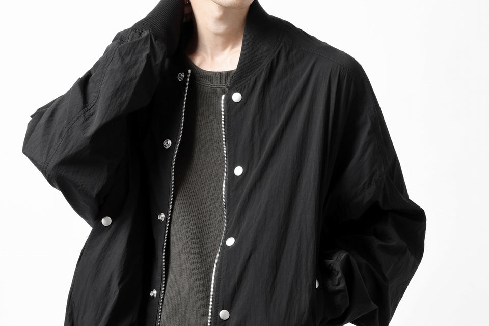 Load image into Gallery viewer, A.F ARTEFACT MA-1 BLOUSON / LIGHT WEIGHT NYLON (ALL BLACK)