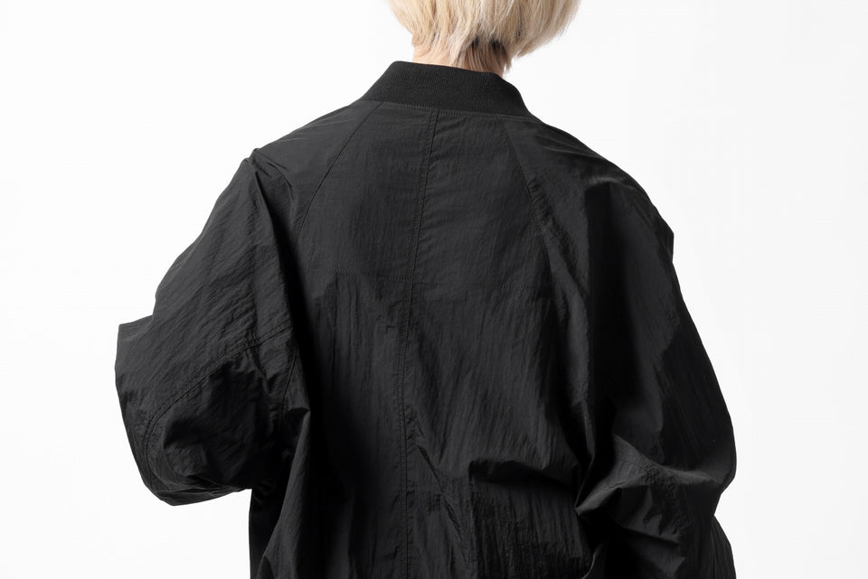 Load image into Gallery viewer, A.F ARTEFACT MA-1 BLOUSON / LIGHT WEIGHT NYLON (ALL BLACK)