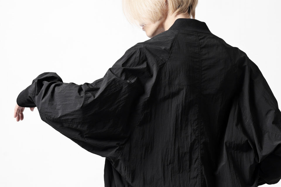 Load image into Gallery viewer, A.F ARTEFACT MA-1 BLOUSON / LIGHT WEIGHT NYLON (ALL BLACK)