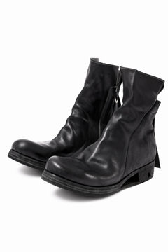 Load image into Gallery viewer, BORIS BIDJAN SABERI HORSE LEATHER SIDE ZIP BOOTS / OBJECT DYED &amp; MOLDED &quot;BOOT1-F2519M&quot; (BLACK)