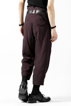 画像をギャラリービューアに読み込む, Hannibal. Cropped Trousers Natural Fit / harriet 194. (BURGUNDY)