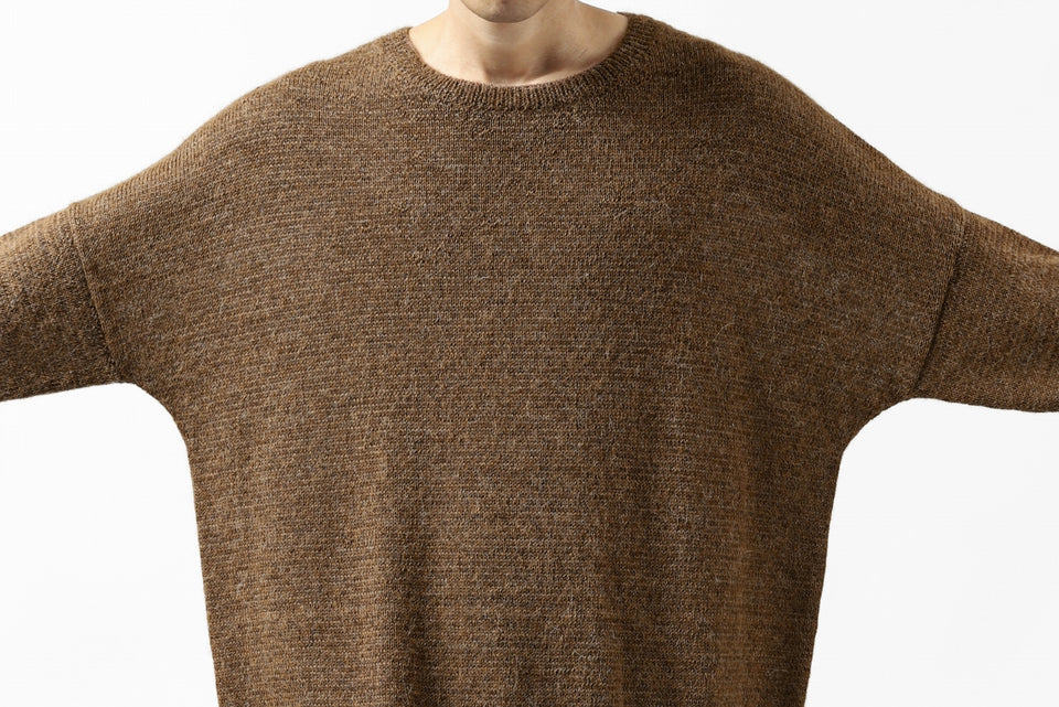 画像をギャラリービューアに読み込む, CAPERTICA ALPACA AIR KNIT SWEATER / BABY ALPACA FINEWOOL (CAMEL)