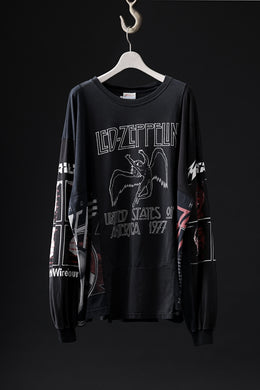 CHANGES VINTAGE REMAKE QUINTET PANEL LONG SLEEVE TEE (MULTI #D-LZ2)