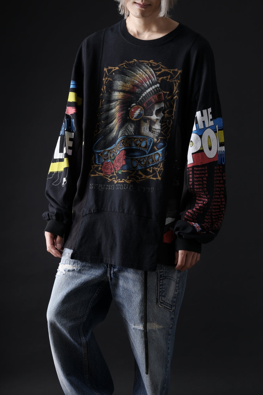 CHANGES VINTAGE REMAKE QUINTET PANEL LONG SLEEVE TEE (MULTI #A)