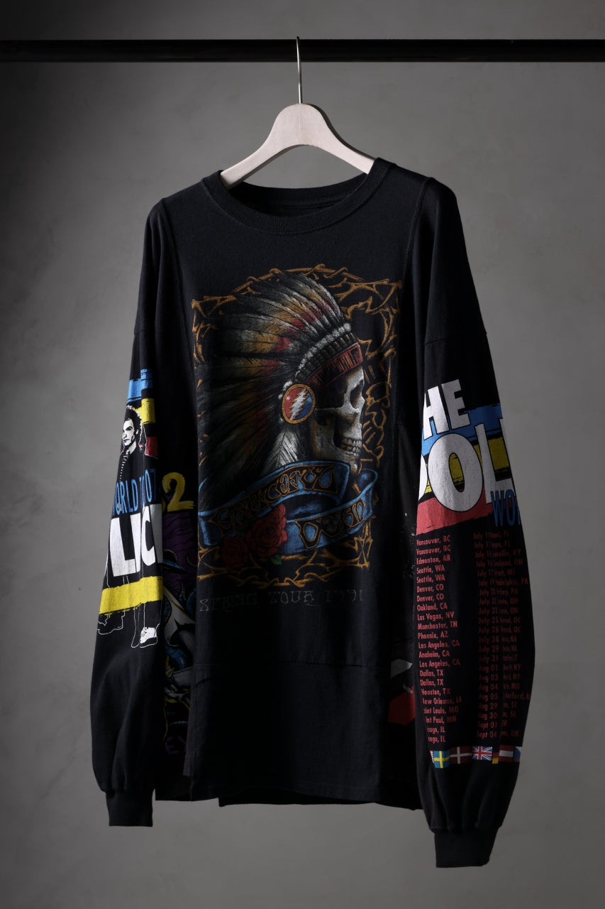 CHANGES VINTAGE REMAKE QUINTET PANEL LONG SLEEVE TEE (MULTI #A)の