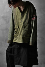 画像をギャラリービューアに読み込む, CHANGES VINTAGE REMAKE MILITARY HOODIE SHIRT-PARKA (KHAKI #C)