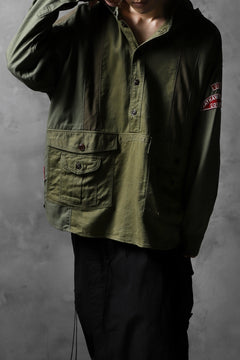 画像をギャラリービューアに読み込む, CHANGES VINTAGE REMAKE MILITARY HOODIE SHIRT-PARKA (KHAKI #C)