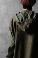 画像をギャラリービューアに読み込む, CHANGES VINTAGE REMAKE MILITARY HOODIE SHIRT-PARKA (KHAKI #C)