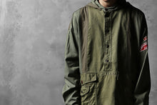 画像をギャラリービューアに読み込む, CHANGES VINTAGE REMAKE MILITARY HOODIE SHIRT-PARKA (KHAKI #C)