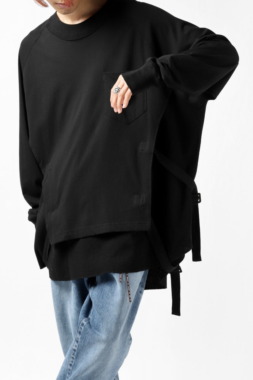 画像をギャラリービューアに読み込む, FACETASM DOCKING LAYER BUCKLE TOPS (BLACK)