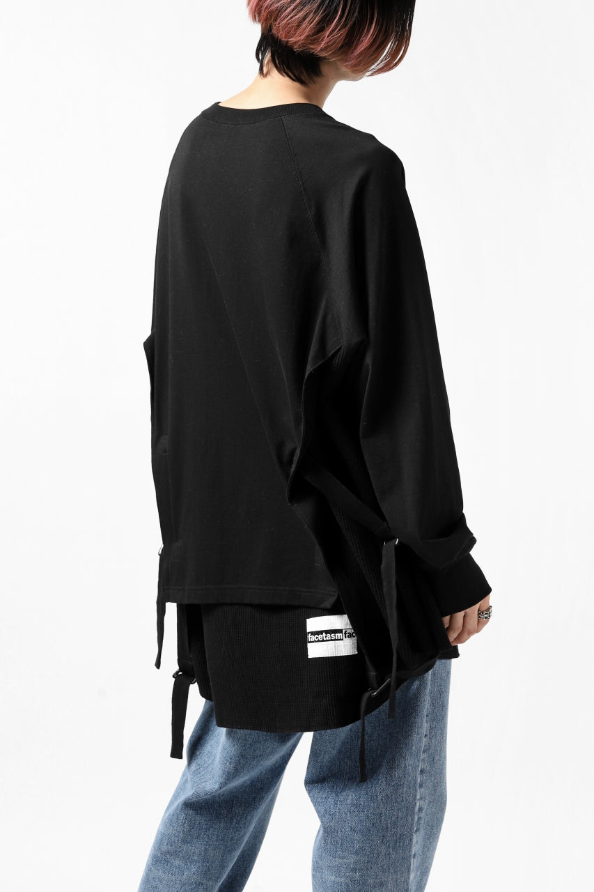 画像をギャラリービューアに読み込む, FACETASM DOCKING LAYER BUCKLE TOPS (BLACK)