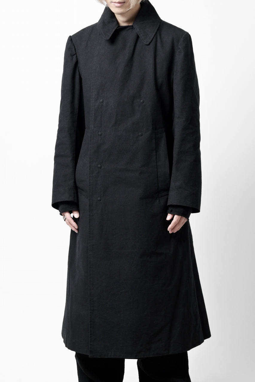 画像をギャラリービューアに読み込む, ierib exclusive military coat / boiled waxy cotton (BLACK)