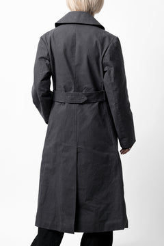 Load image into Gallery viewer, ierib exclusive us navy coat / boiled waxy cotton (GREY)