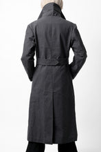 Load image into Gallery viewer, ierib exclusive us navy coat / boiled waxy cotton (GREY)