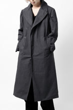 Load image into Gallery viewer, ierib exclusive us navy coat / boiled waxy cotton (GREY)