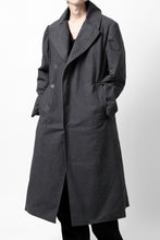 Load image into Gallery viewer, ierib exclusive us navy coat / boiled waxy cotton (GREY)