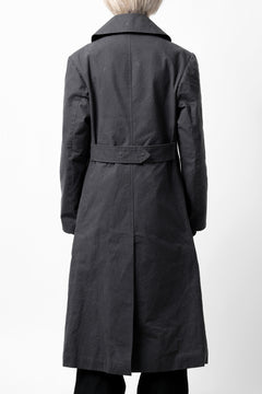 Load image into Gallery viewer, ierib exclusive us navy coat / boiled waxy cotton (GREY)