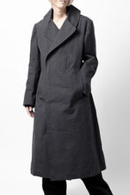 Load image into Gallery viewer, ierib exclusive us navy coat / boiled waxy cotton (GREY)