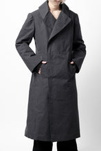 Load image into Gallery viewer, ierib exclusive us navy coat / boiled waxy cotton (GREY)