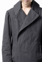 Load image into Gallery viewer, ierib exclusive us navy coat / boiled waxy cotton (GREY)